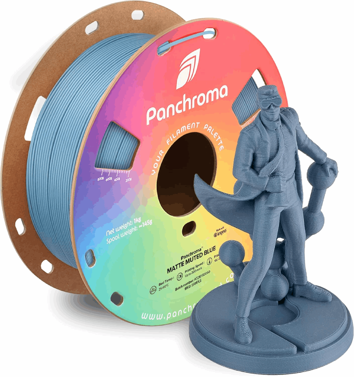 Panchroma by Polymaker PLA Muted Matte Filament – 1kg