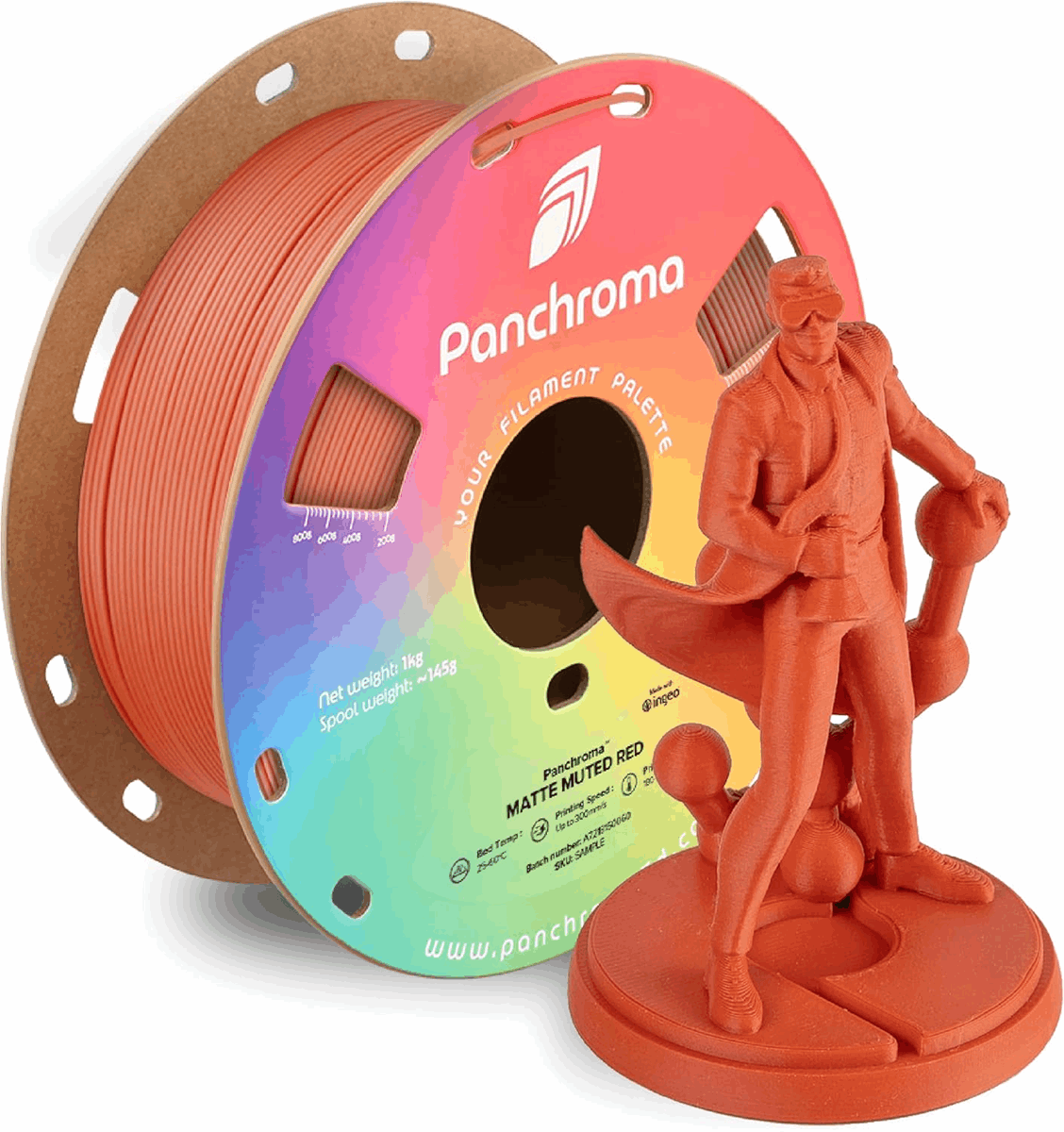 Panchroma by Polymaker PLA Muted Matte Filament – 1kg
