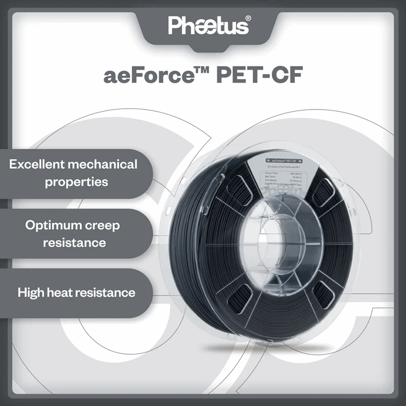 PHAETUS aeForce PET-GF Filament - 1kg