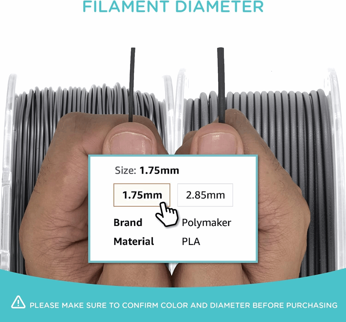 PolyLite ABS 3D Printer Filament – 1KG