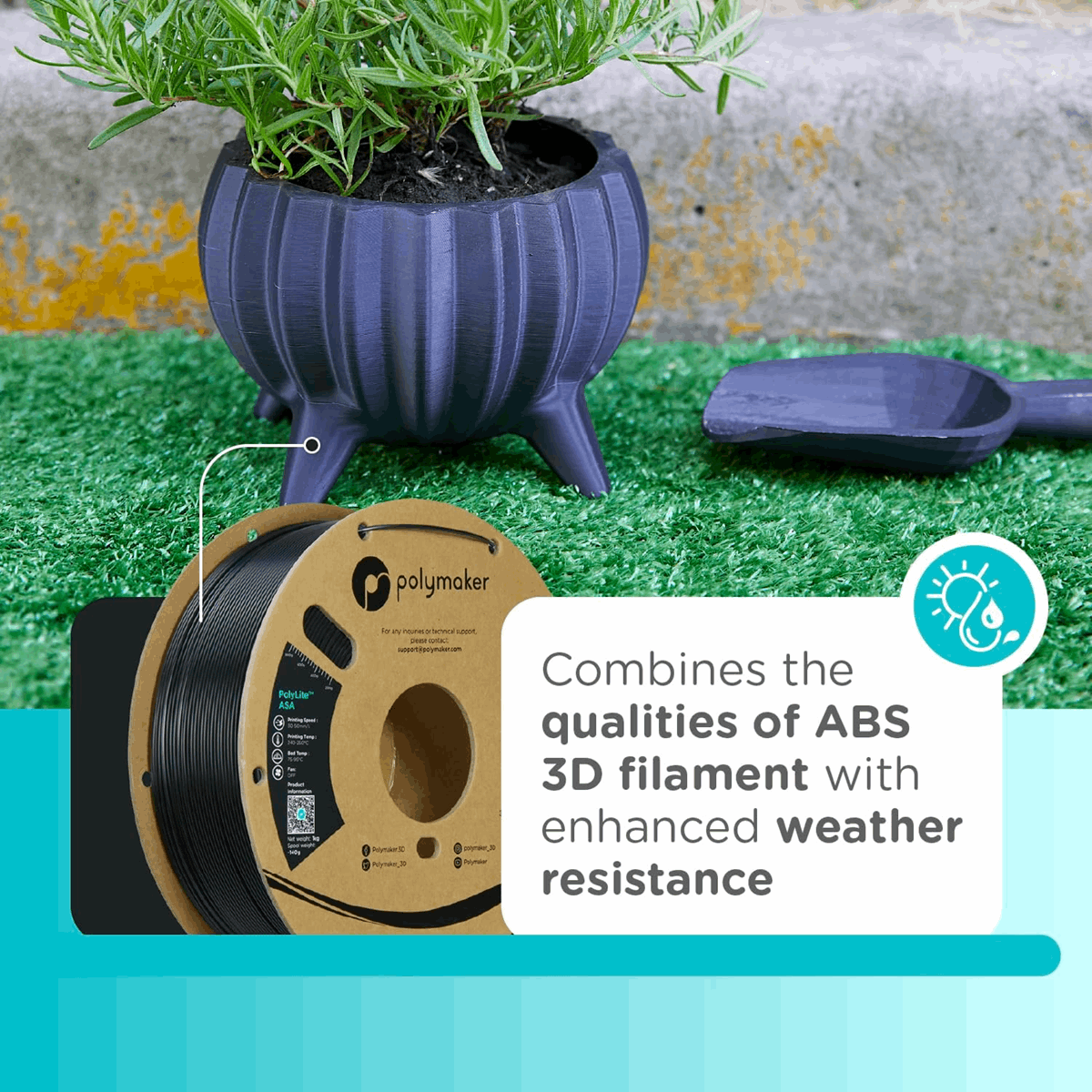 PolyLite ASA 3D Printer Filament – 1KG