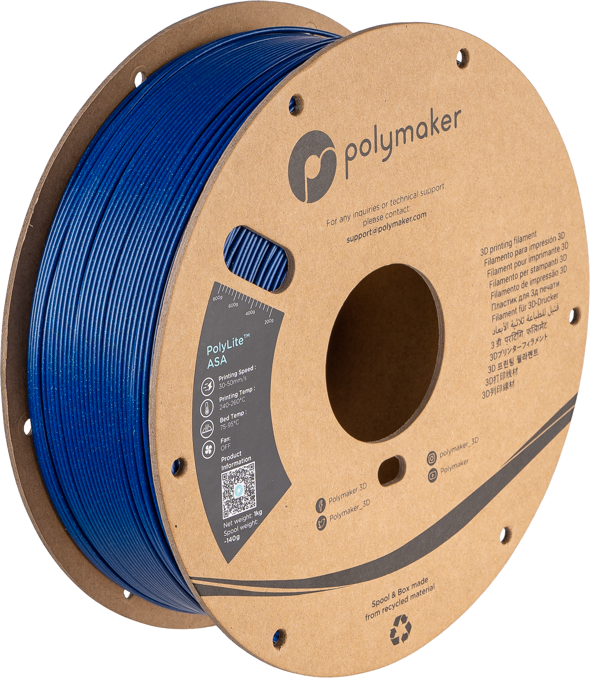 Polymaker ASA – Galaxy Blue – 1.75 mm 1 kg – PF01034