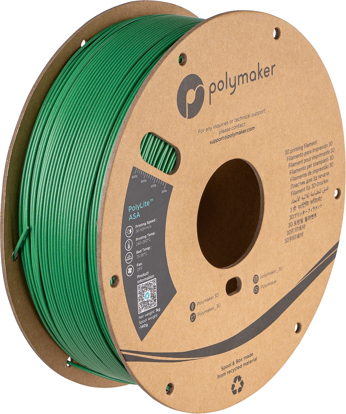 Polymaker ASA – Galaxy Green – 1.75 mm 1 kg – PF01036