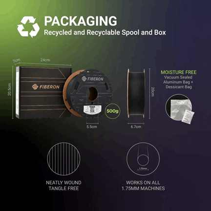 Polymaker Fiberon ASA-CF08 Filament – 500g