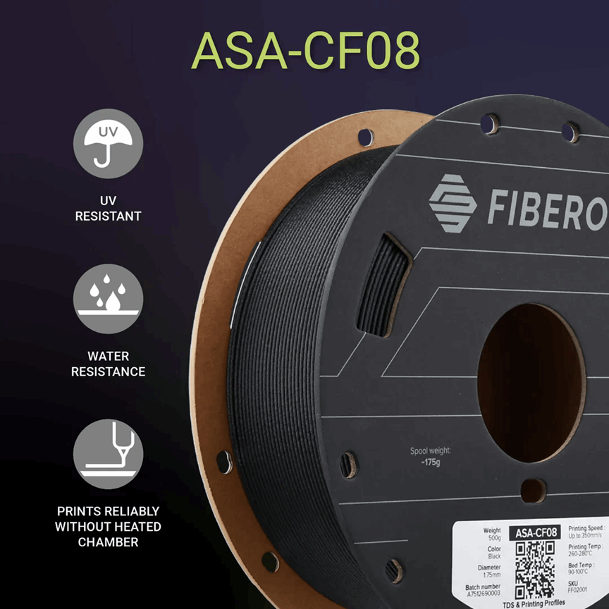 Polymaker Fiberon ASA-CF08 Filament – 500g