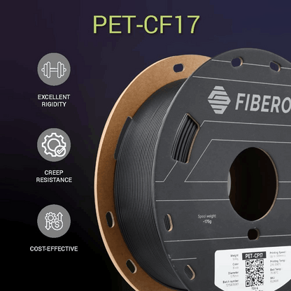 Polymaker Fiberon PET-CF17 Filament – Carbon Fibre Reinforced PET 500g