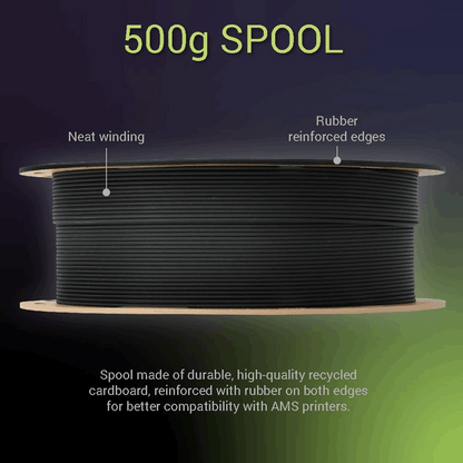 Polymaker Fiberon PET-CF17 Filament – Carbon Fibre Reinforced PET 500g