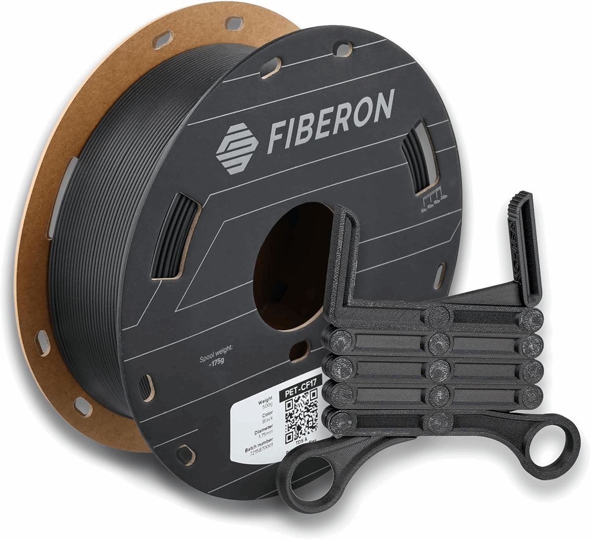 Polymaker Fiberon PET-CF17 Filament – Carbon Fibre Reinforced PET 500g