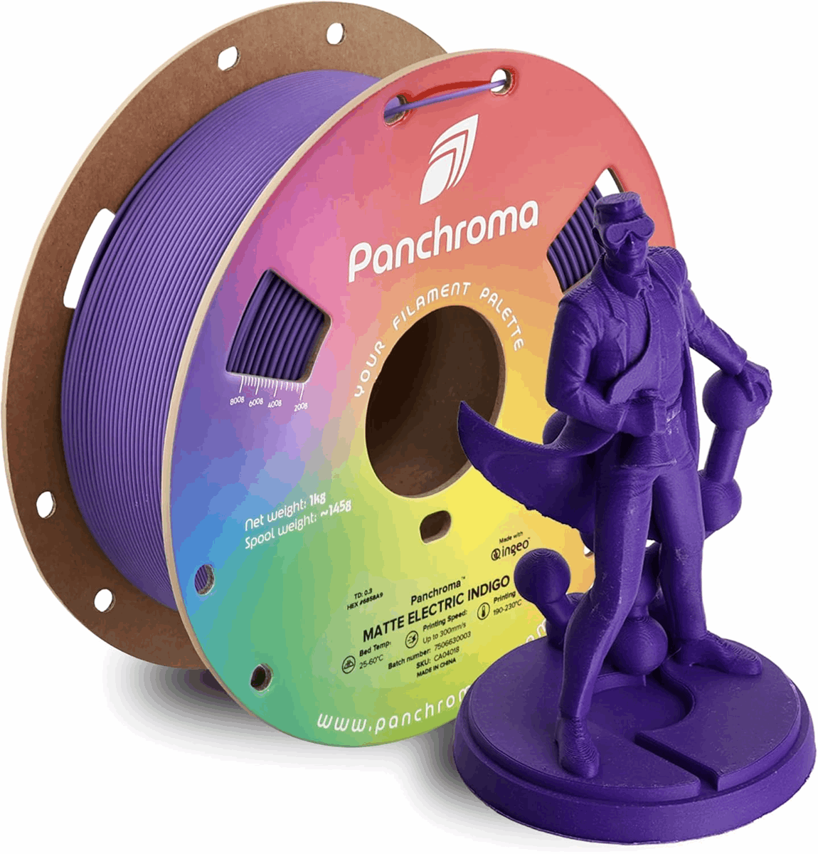 Panchroma by Polymaker Premium PLA Matte Filament – 1kg