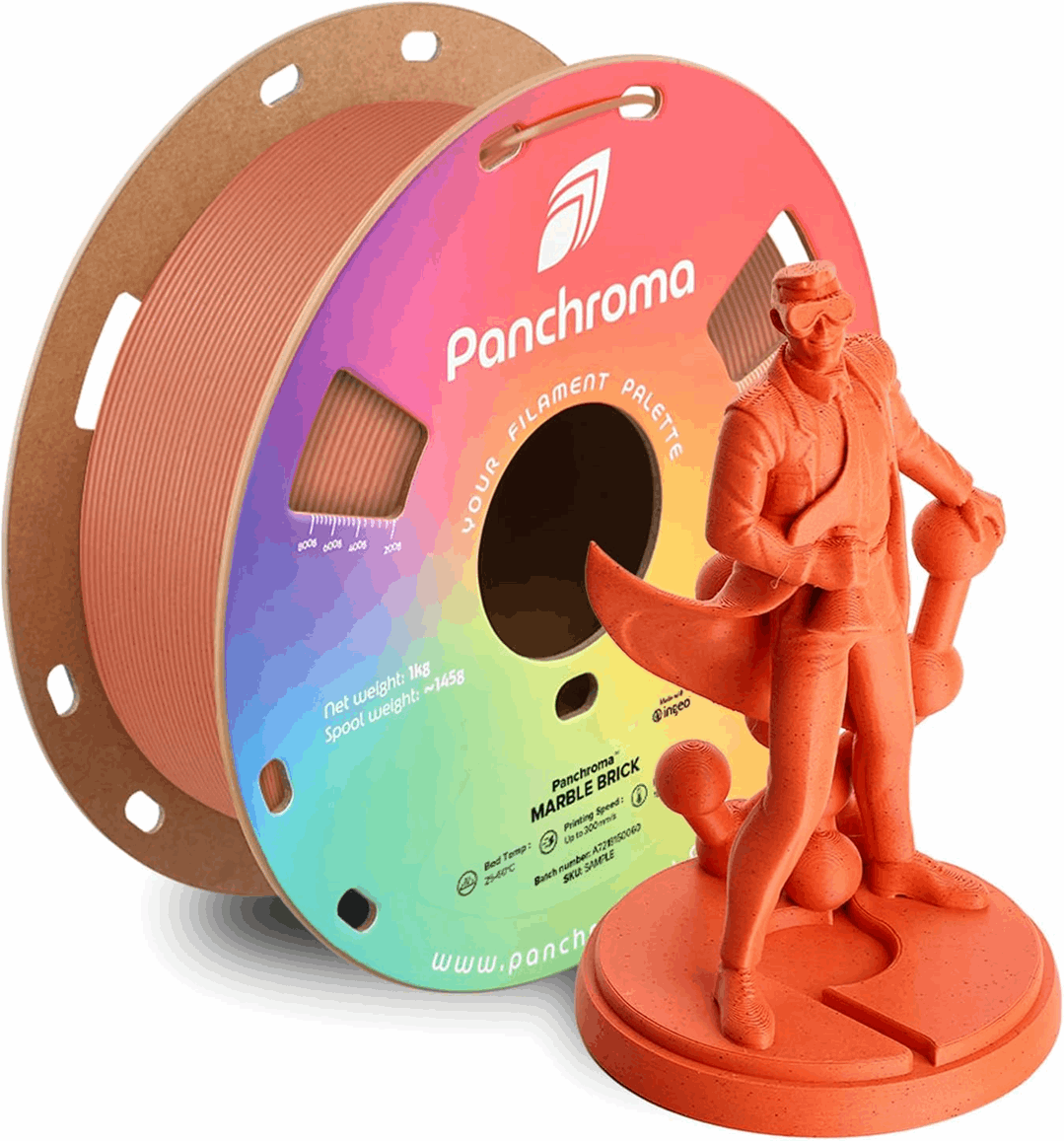 Panchroma by Polymaker PLA Matte Marble Filament – 1kg