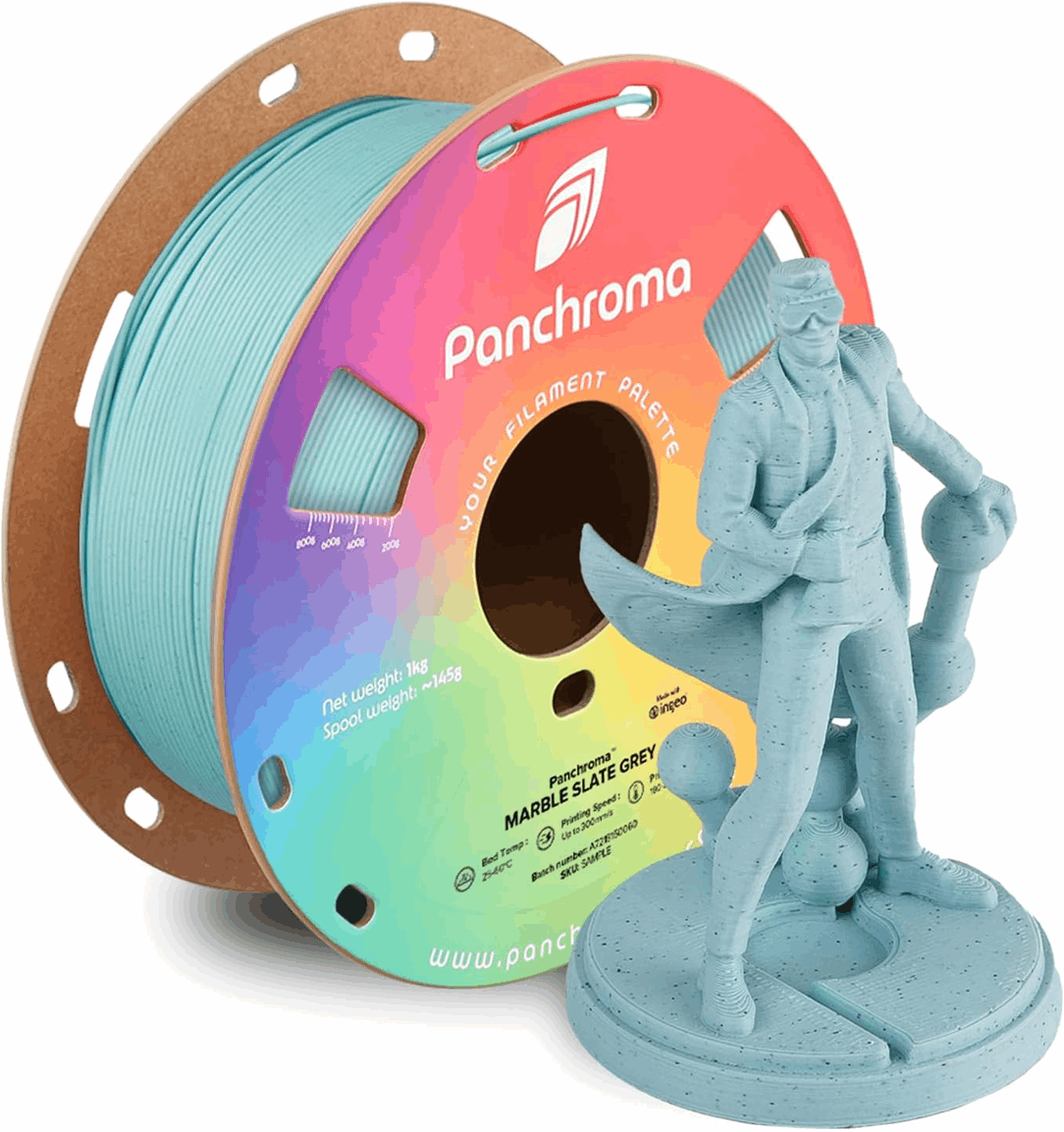Panchroma by Polymaker PLA Matte Marble Filament – 1kg
