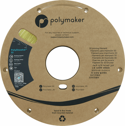 Polymaker PolyDissolve S1 Support Filament – 750g