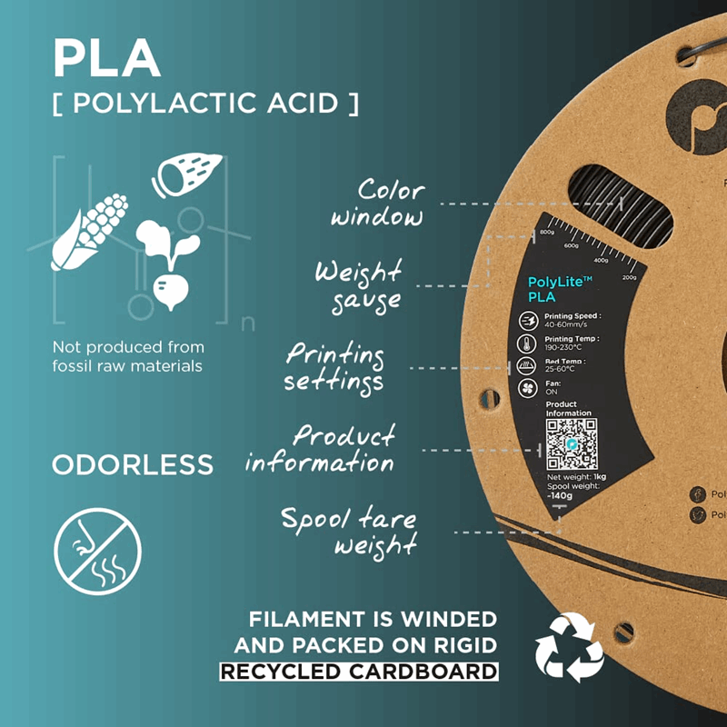 Polymaker PolyLite PLA Filament – 1 kg