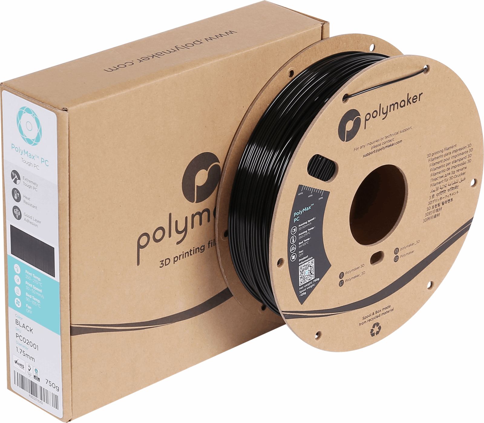 Polymaker PolyMax PC Filament – 750g
