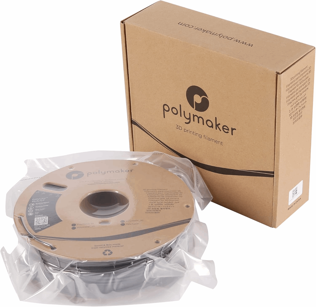 Polymaker PolyLite Carbon Fibre PLA-CF Filament – 1 kg