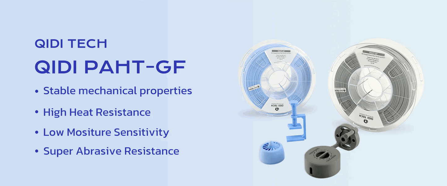 QIDI PAHT-GF High-Temp Glass Fibre Nylon Filament – 1KG