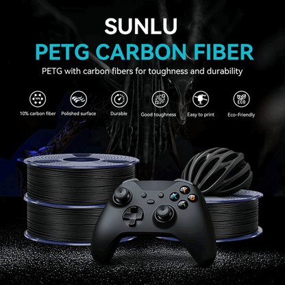 SUNLU PETG-CF Carbon Fibre 3D Printer Filament - 1KG