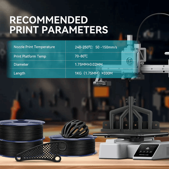 SUNLU PETG-CF Carbon Fibre 3D Printer Filament - 1KG