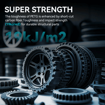 SUNLU PETG-CF Carbon Fibre 3D Printer Filament - 1KG