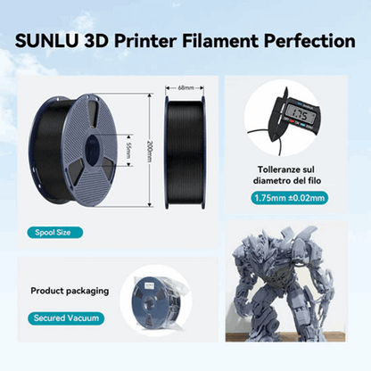 SUNLU PLA+ 3D Printer Filament – 1KG