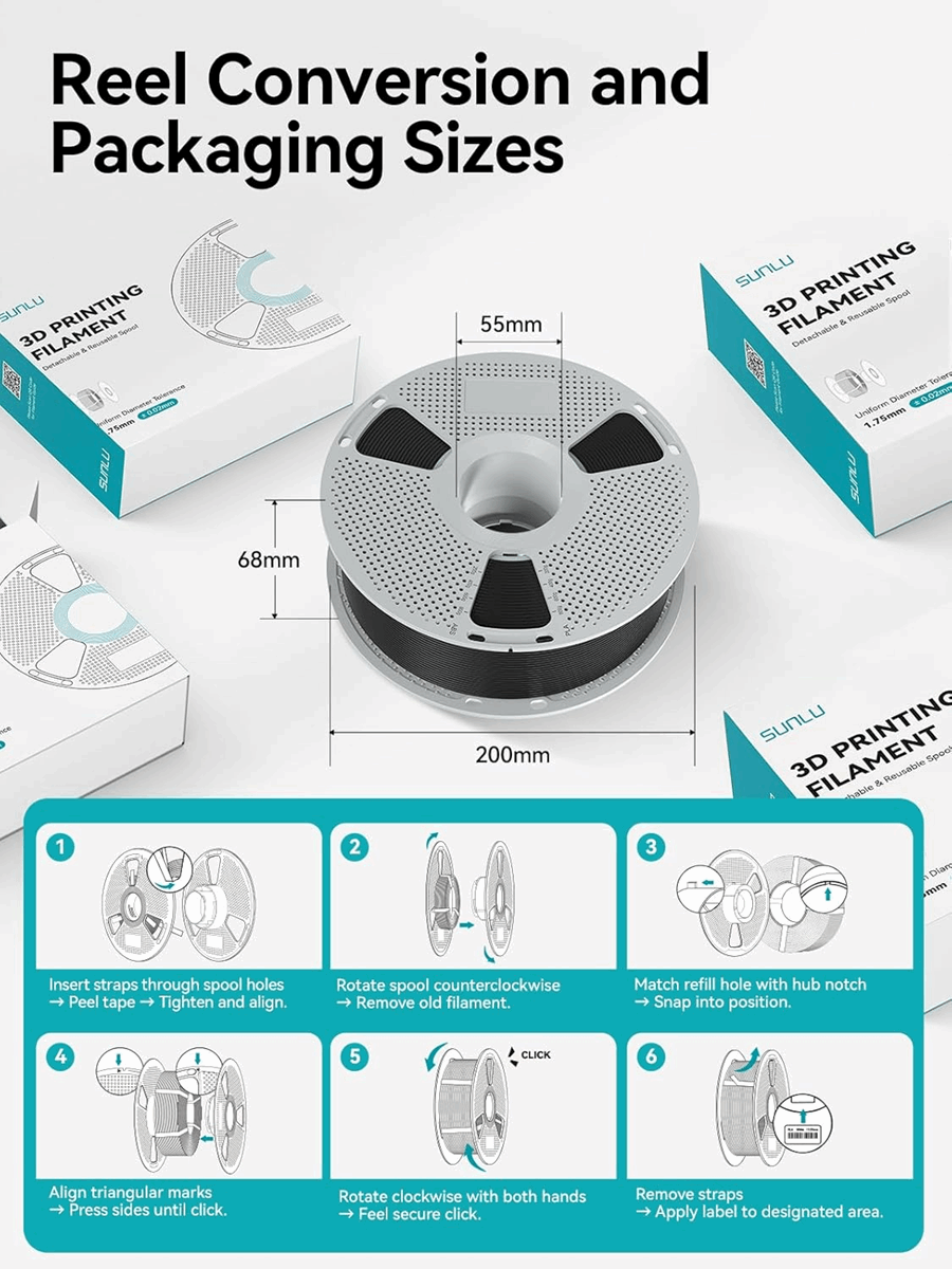 SUNLU ASA UV Resistant 3D Printer Filament – 1KG