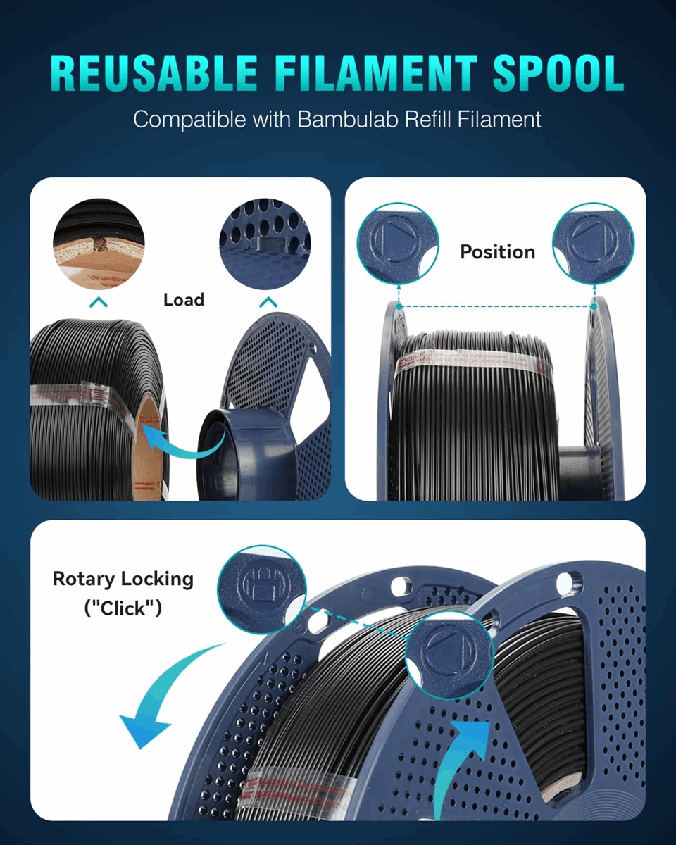 SUNLU PLA+ 2.0 3D Printer Filament – 1KG