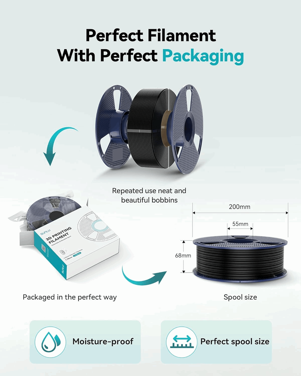 SUNLU TPU90A Flexible 3D Printer Filament – 1KG
