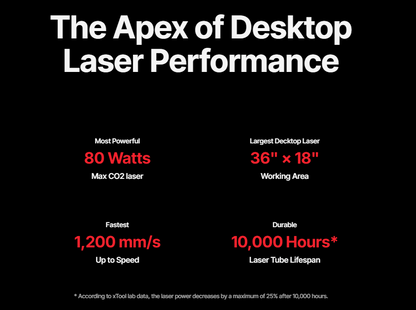 xTool P3 80W Flagship CO2 Laser Cutter with Intelligent Automation