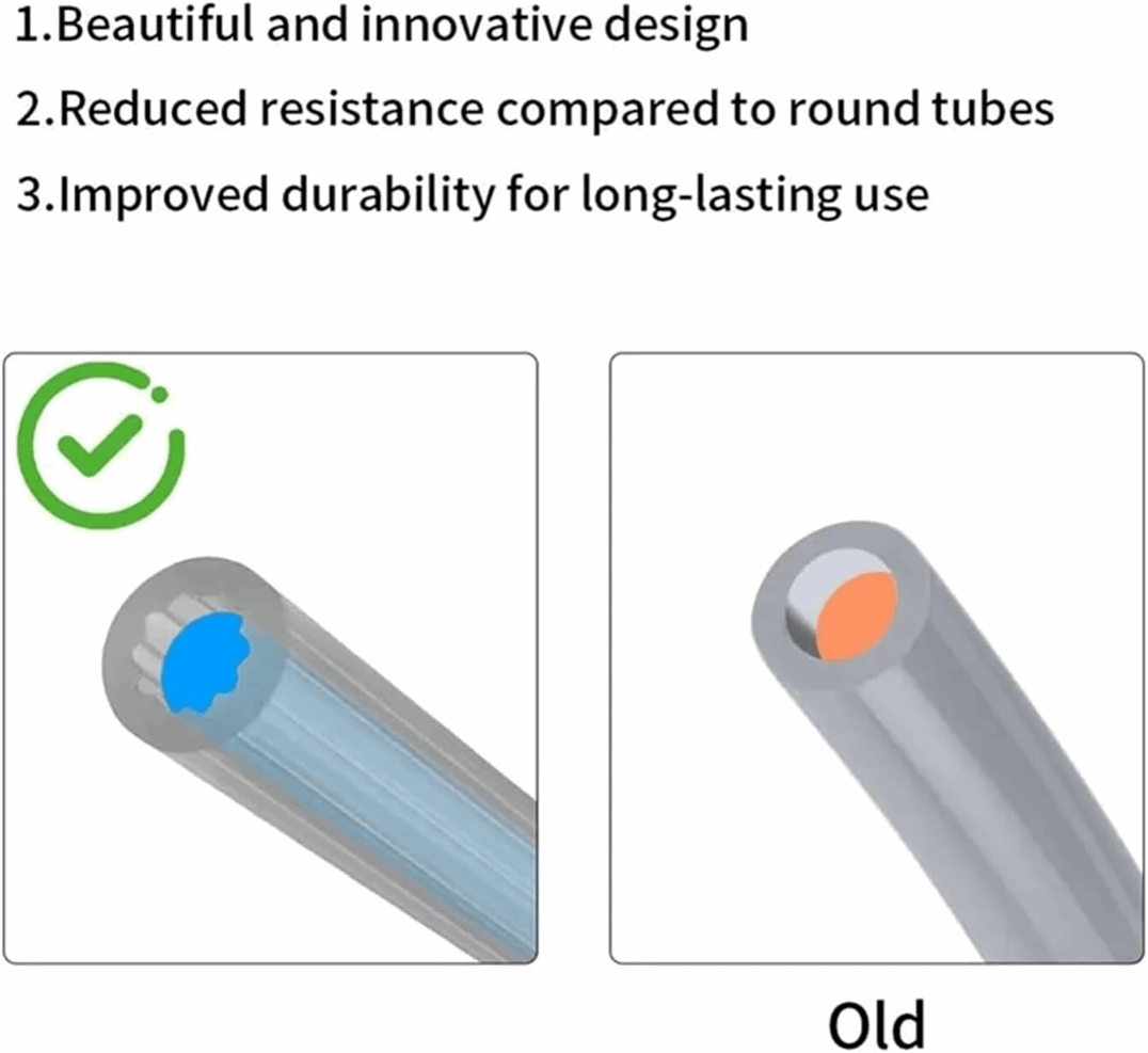 Star Shaped PTFE Tube for 3D Printers 2mm ID 4mm OD – Sold Per Meter