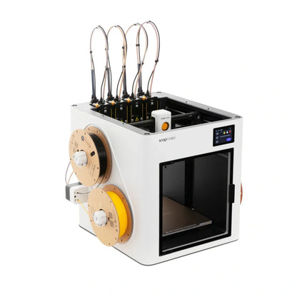 Snapmaker U1 toolchanger 3D printer – opposite three-quarter view