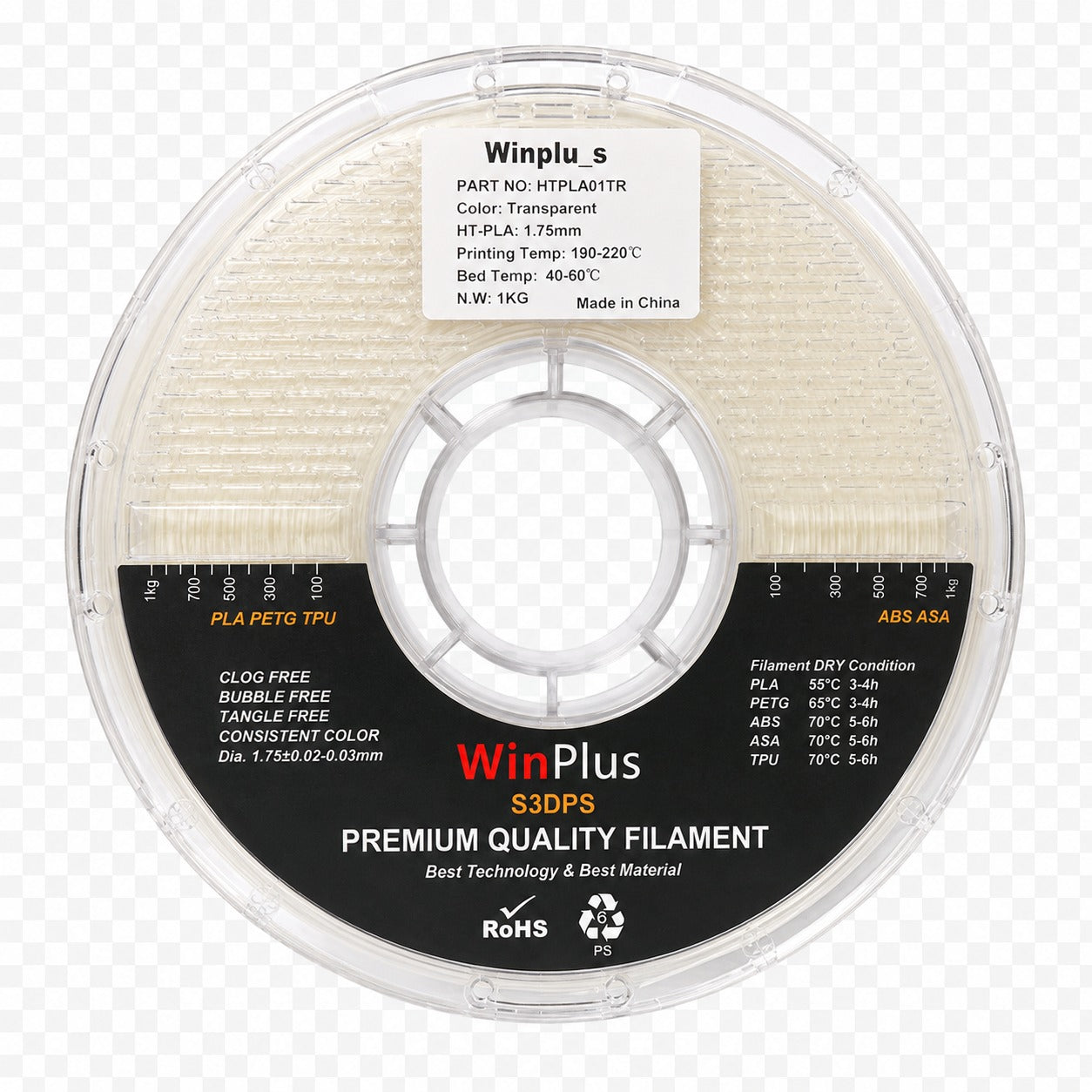 Winplu_s Pro HT-PLA Engineering-Grade Filament – 1KG