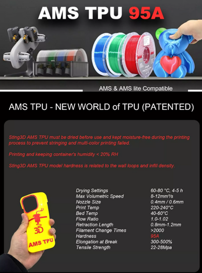 Winplu_s AMS TPU – 3D Printer Filament 750g