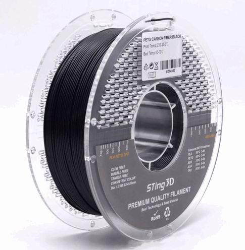 Winplu-s PETG CFRP-CF – Carbon Fiber Reinforced 3D Printer Filament
