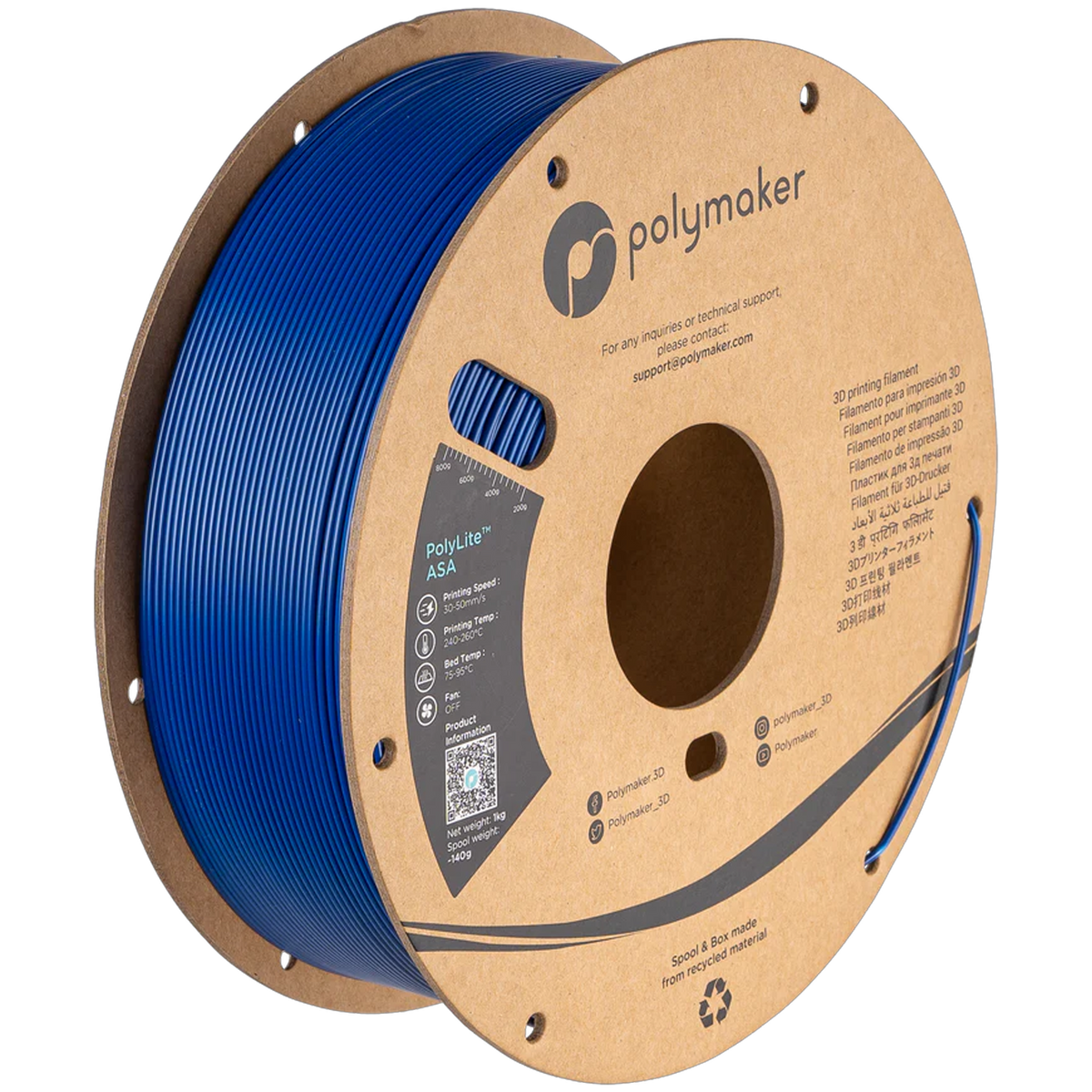 Polymaker ASA – Blue – 1.75 mm 1 kg – PF01005