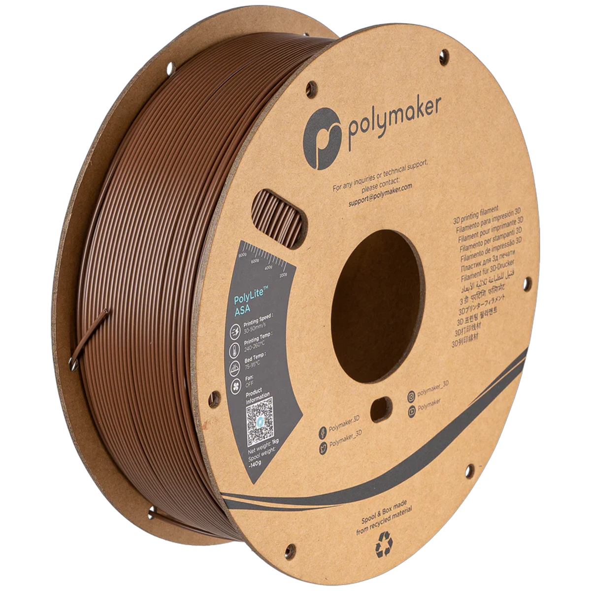 Polymaker ASA – Army Brown – 1.75 mm 1 kg – PF01032