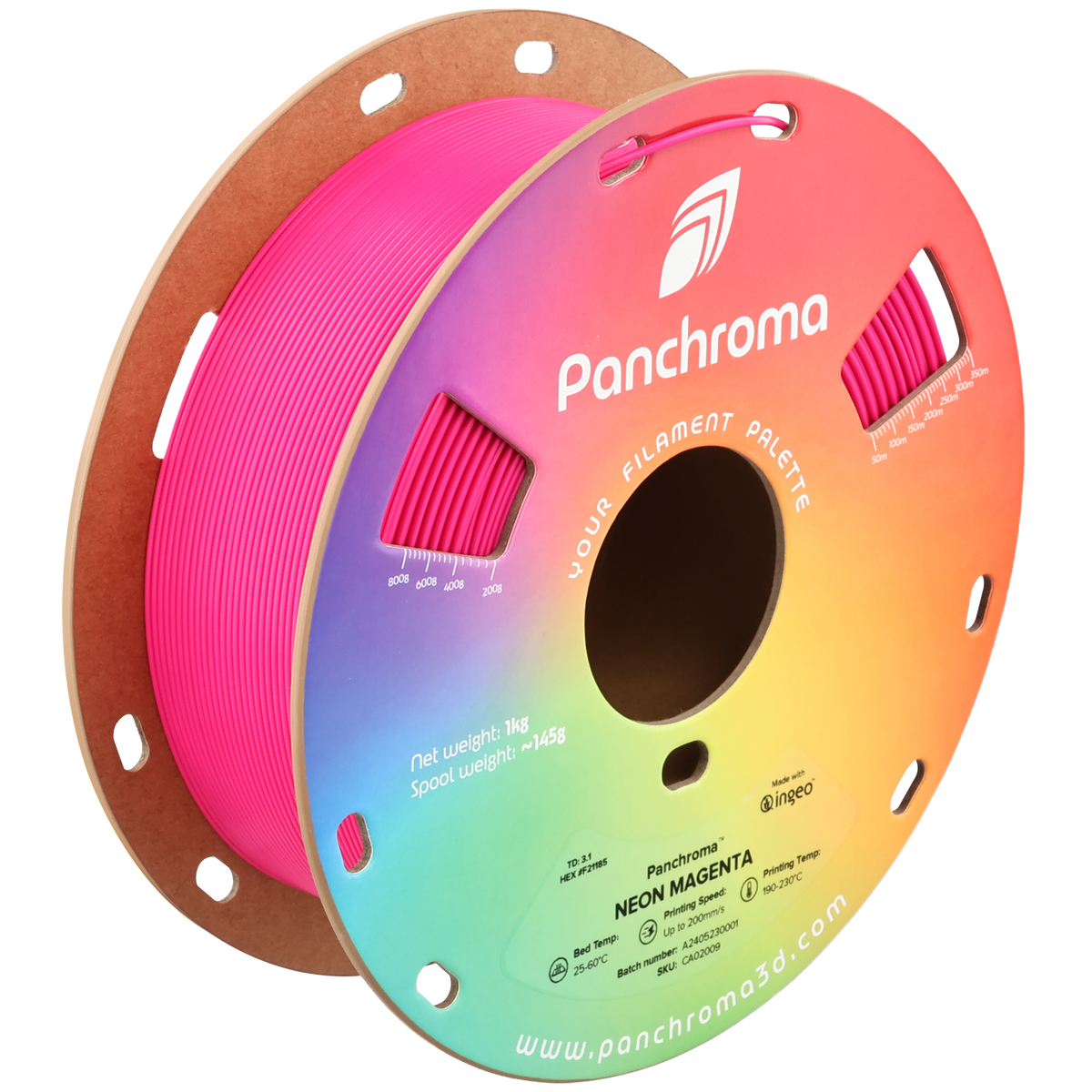 CA02009 — Neon Magenta 1.75 mm 1 kg filament spool