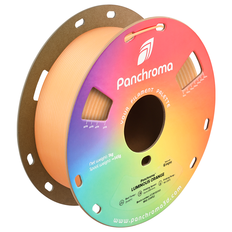 CA02033 — Luminous Orange 1.75 mm 1 kg filament spool