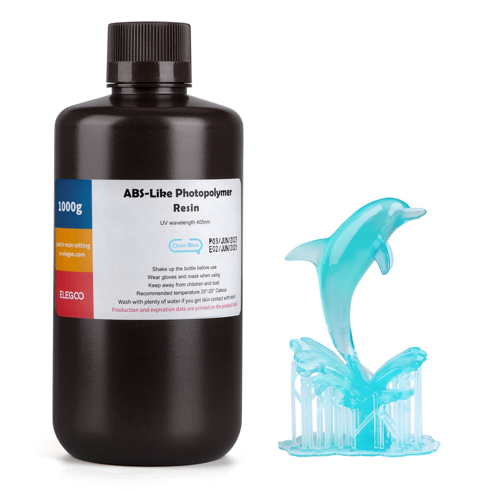 ELEGOO ABS-Like Resin V1.0 - 1kg - Clear Blue