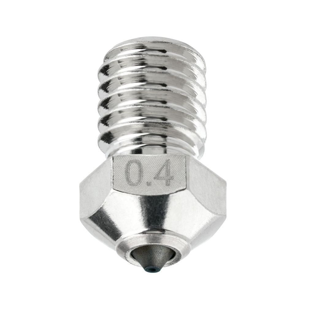 V6 0.4 mm PCD diamond nozzle with nickel-plated copper body