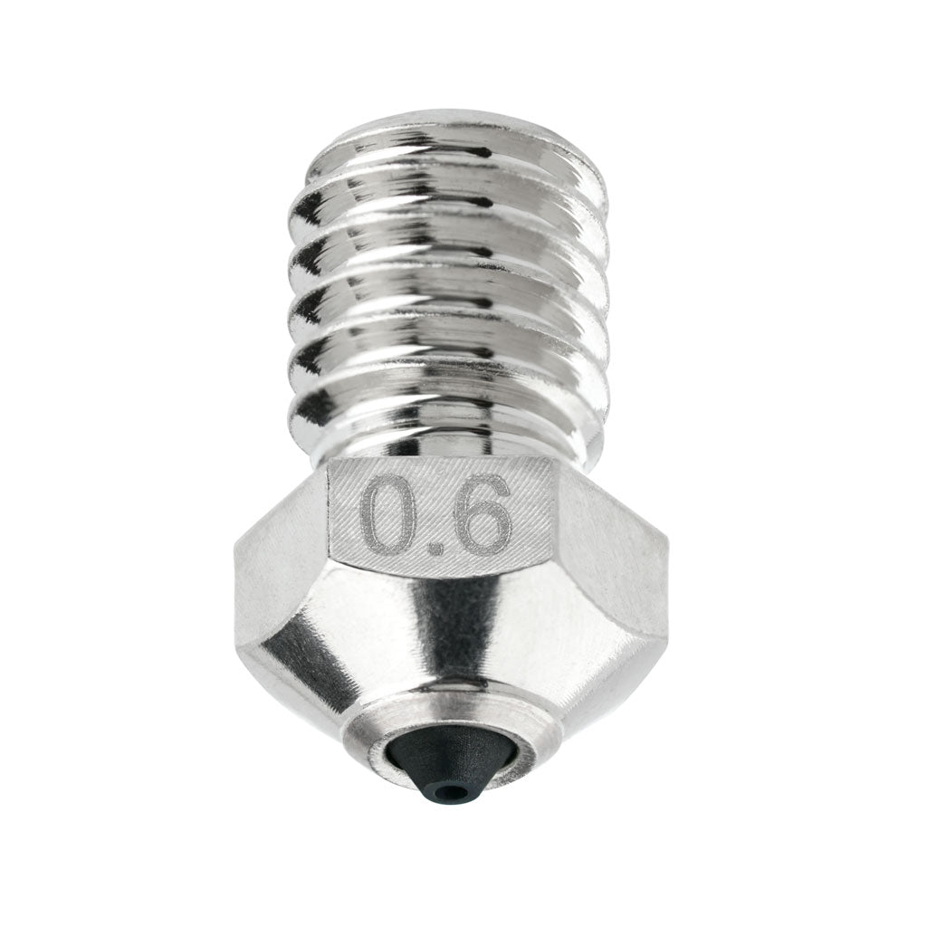 V6 0.6 mm PCD diamond nozzle with nickel-plated copper body