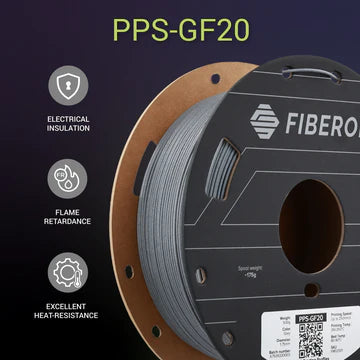 Polymaker Fiberon PPS-GF20 – Glass Fibre Reinforced, Flame-Retardant 3D Printing Material 500g