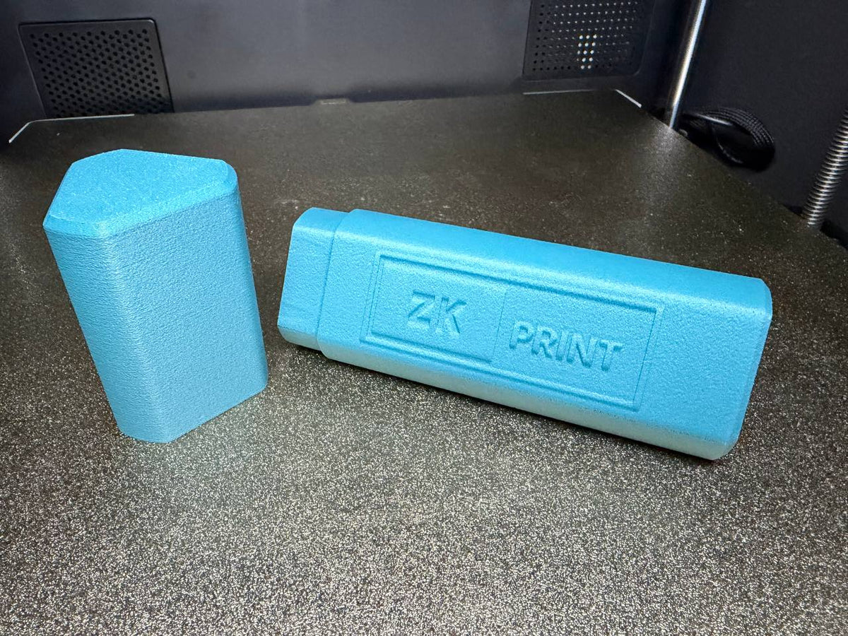 Open blue ZK Print storage case