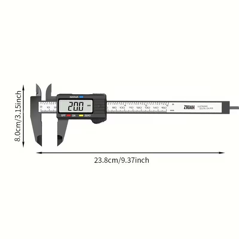 ZHJAN digital caliper supplier dimension diagram