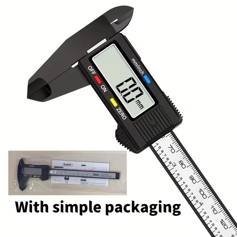 ZHJAN digital caliper with LCD display and simple packaging