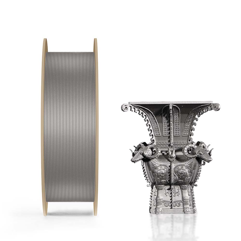 IPCON PETG CF — Forged Iron Silver, 1 kg — manufacturer filament colour example