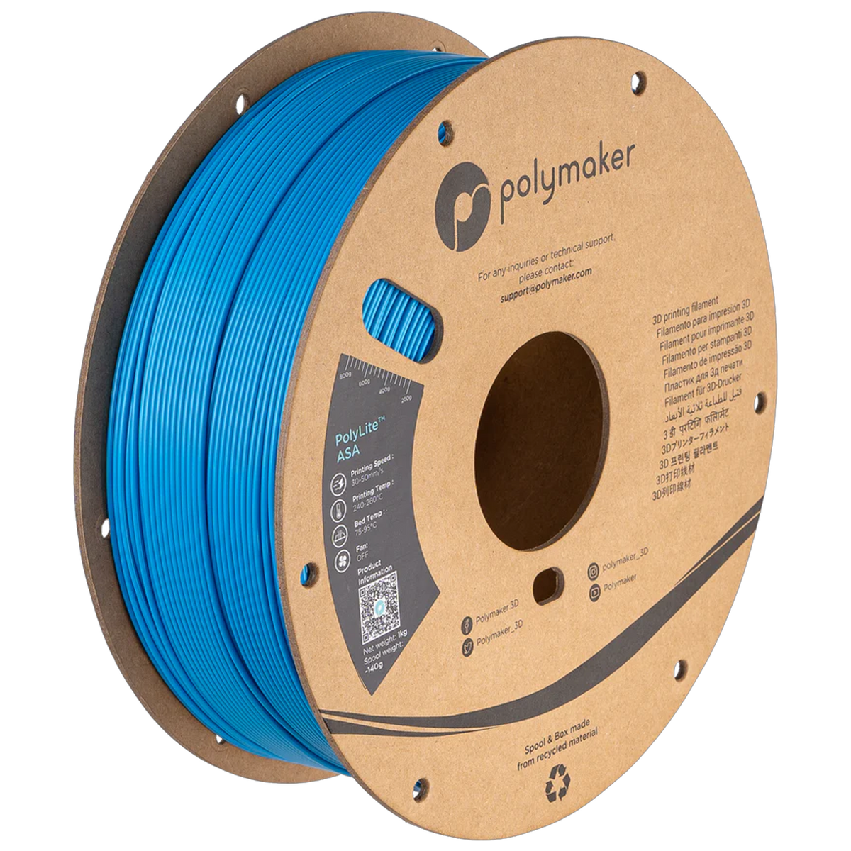 Polymaker ASA – Pop Blue – 1.75 mm 1 kg – PF01040