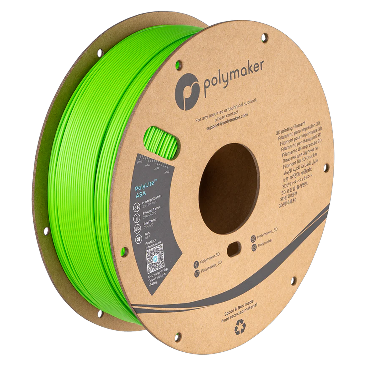 Polymaker ASA – Pop Green – 1.75 mm 1 kg – PF01042