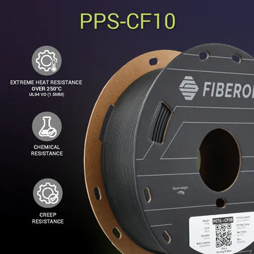 Polymaker Fiberon PPS-CF10 1.75mm – High-Performance Carbon Fibre Reinforced Engineering Material 500g