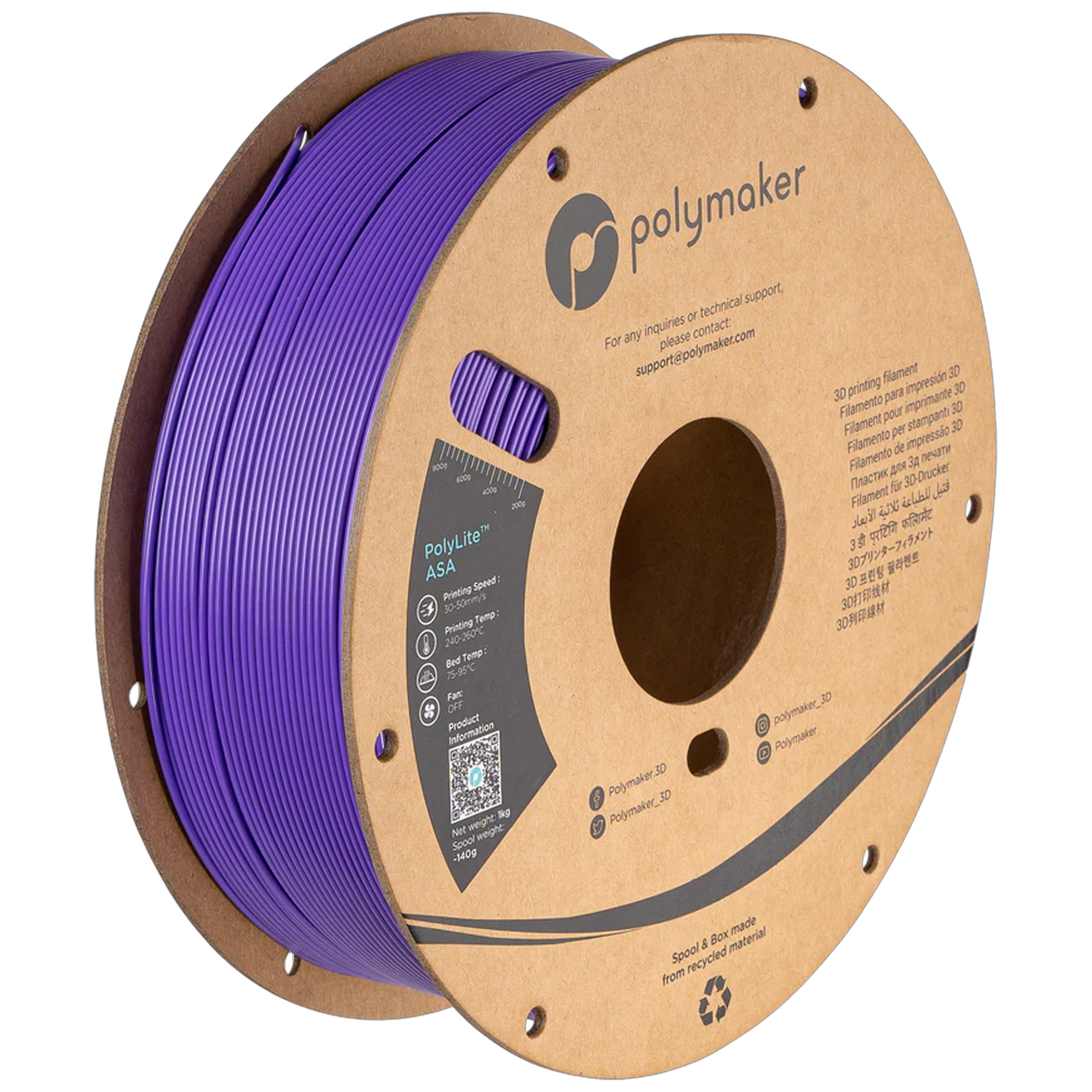 Polymaker ASA – Purple – 1.75 mm 1 kg – PF01008