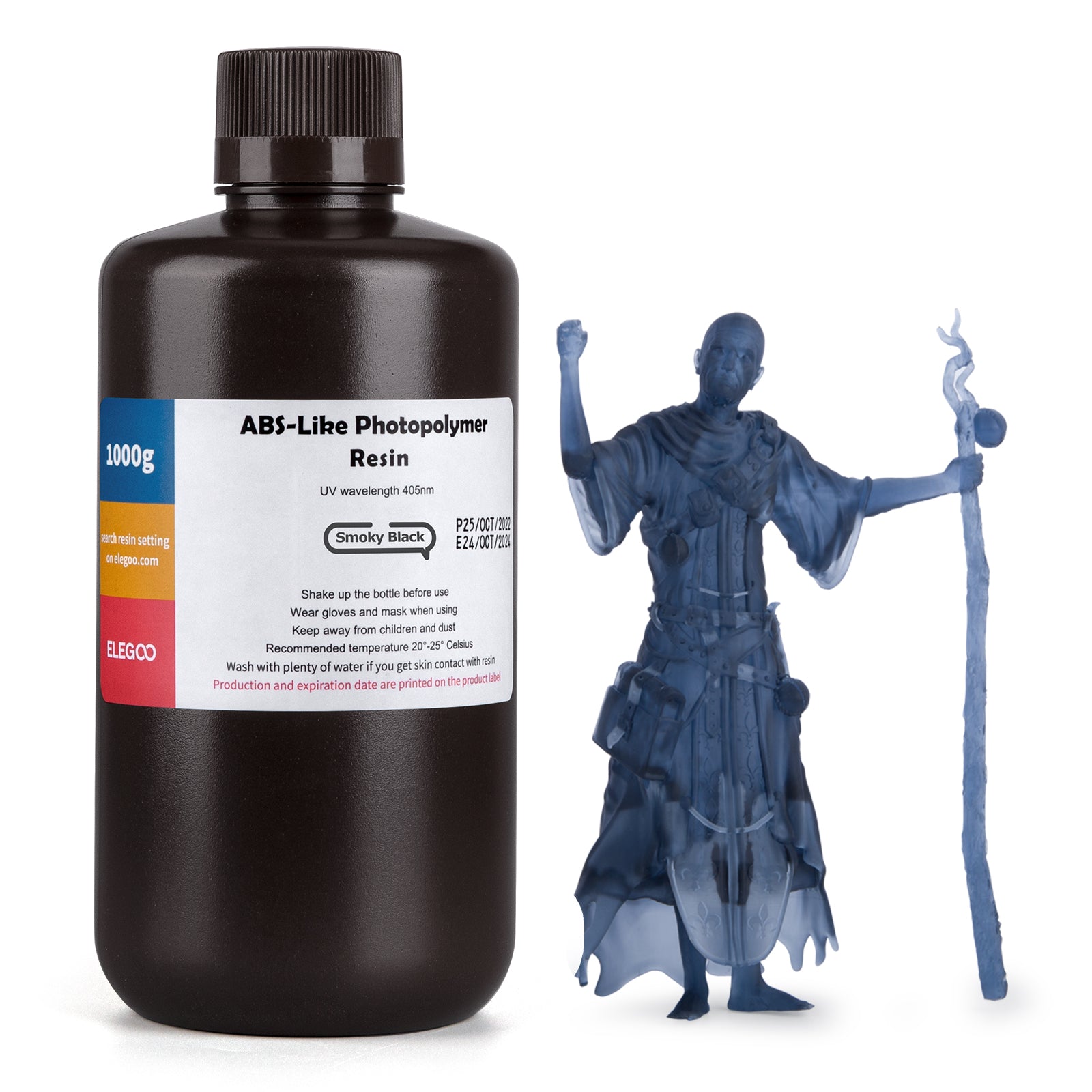ELEGOO ABS-Like Resin V1.0 - 1kg - Smokey Black
